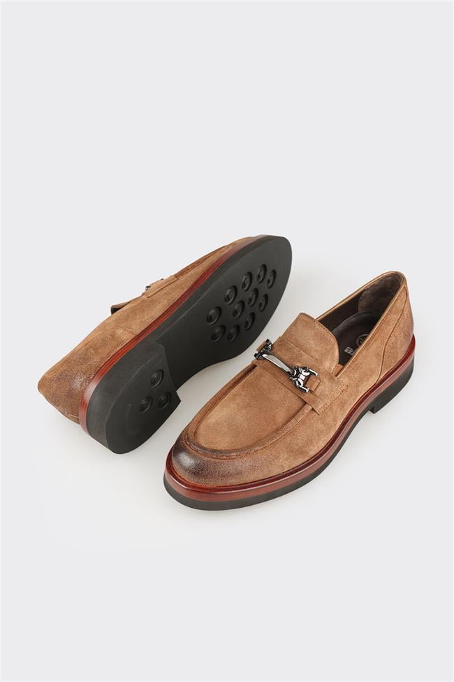 Camel Deri Erkek Günlük Ayakkabı