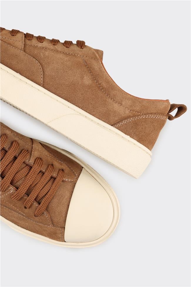 Camel Deri Erkek Günlük Ayakkabı