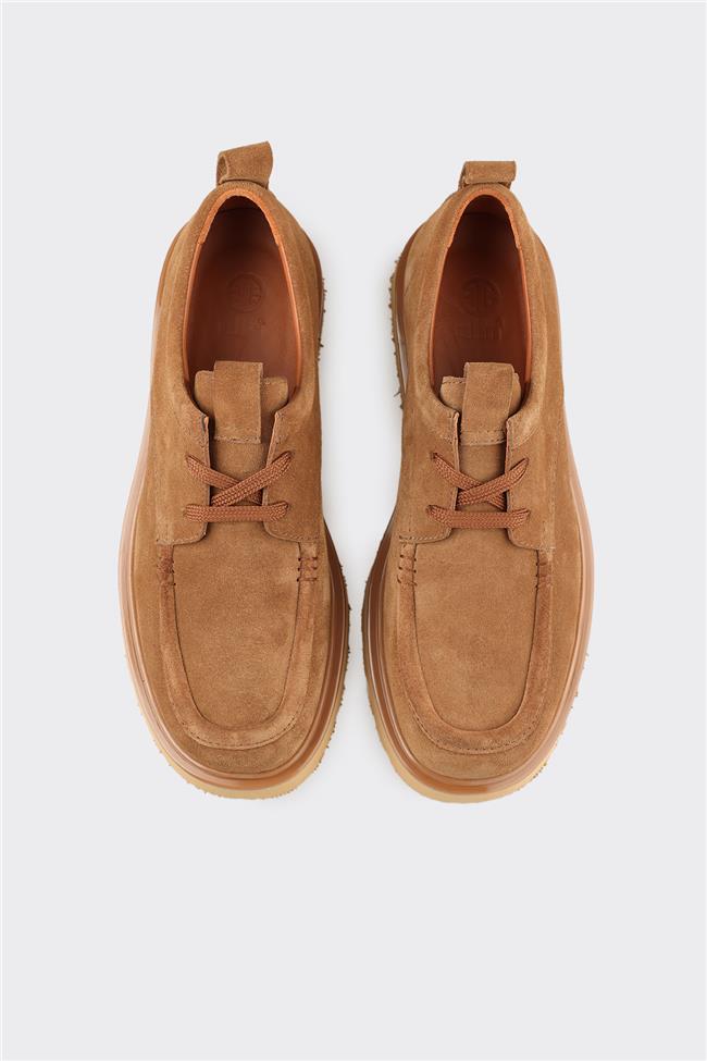 Camel Deri Erkek Günlük Ayakkabı