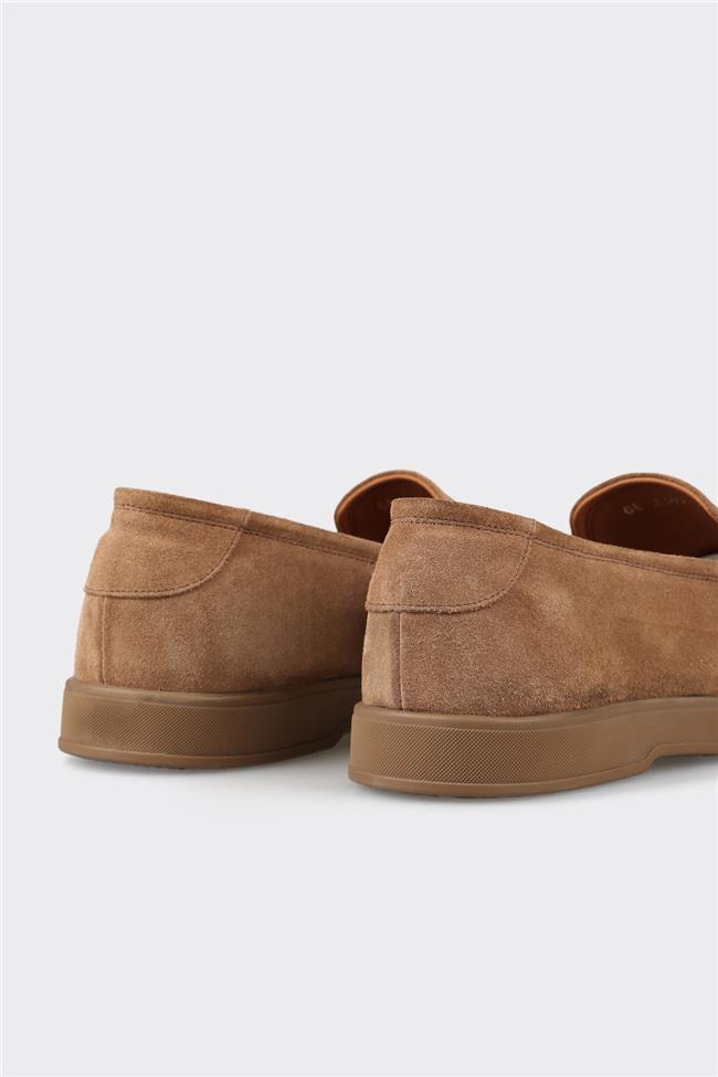 Camel Deri Erkek Günlük Ayakkabı