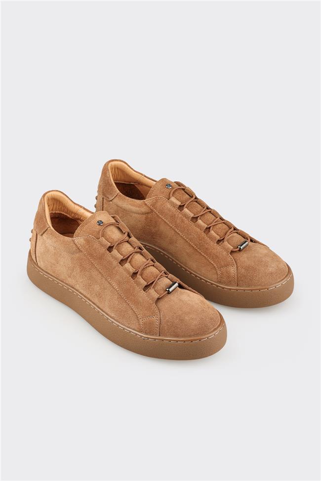 Camel Deri Erkek Günlük Ayakkabı