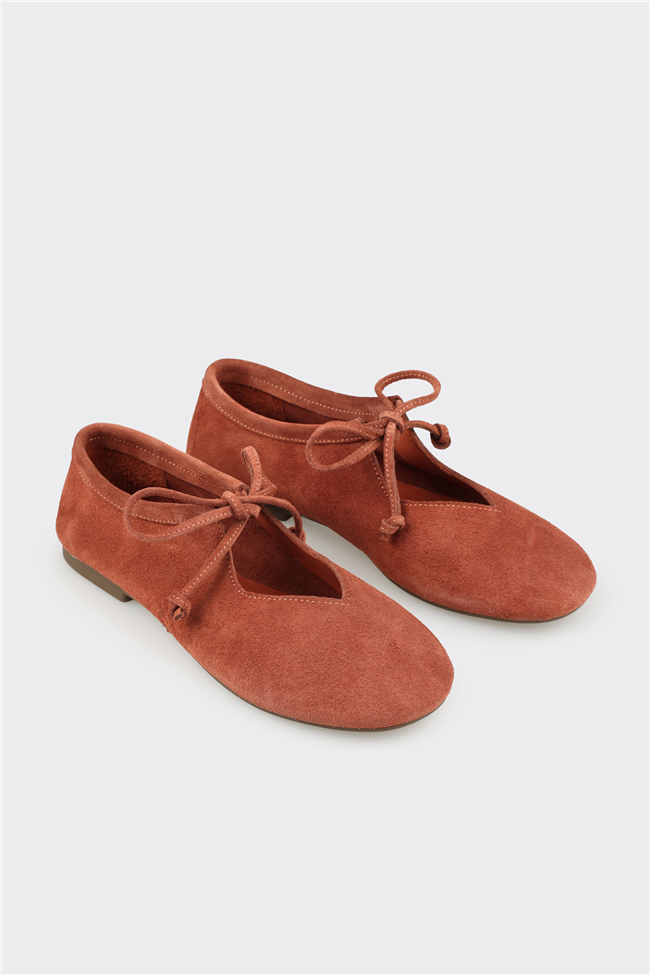 Camel Deri Kadın Günlük Ayakkabı