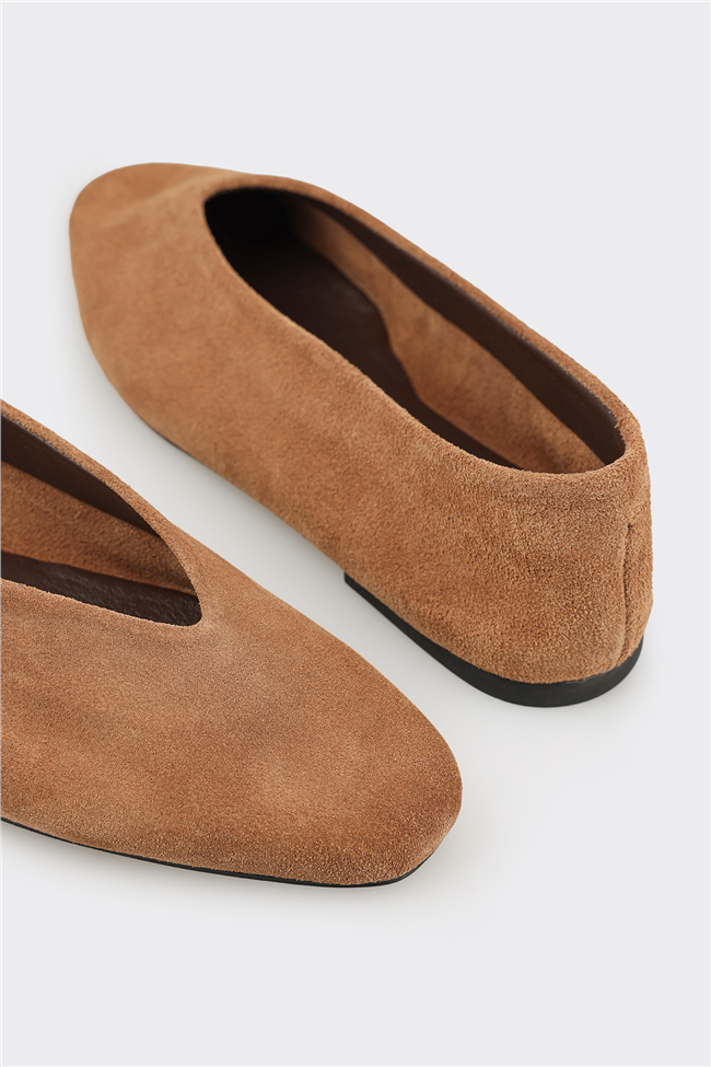 Camel Deri Kadın Günlük Ayakkabı