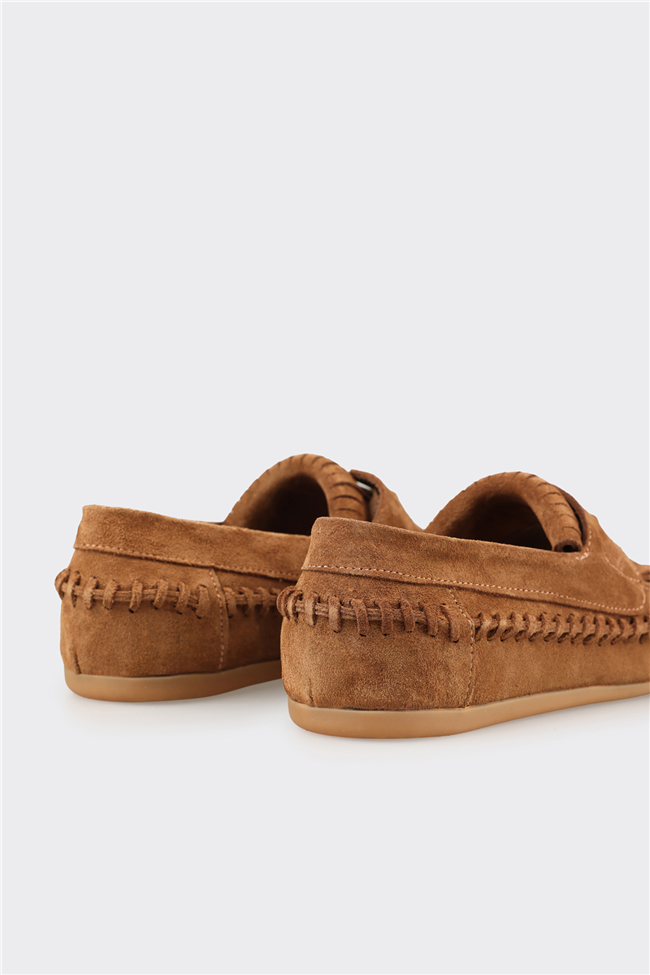 Camel Deri Kadın Günlük Ayakkabı