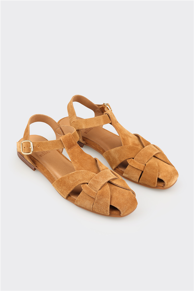 Camel Deri Kadın Günlük Ayakkabı