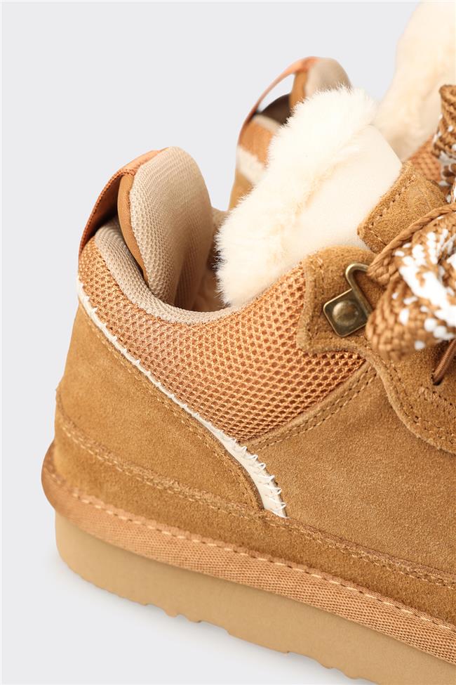 Camel Deri Kadın Günlük Ayakkabı