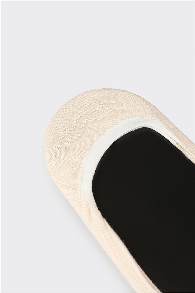 Ekru Kadın Babet Çorap