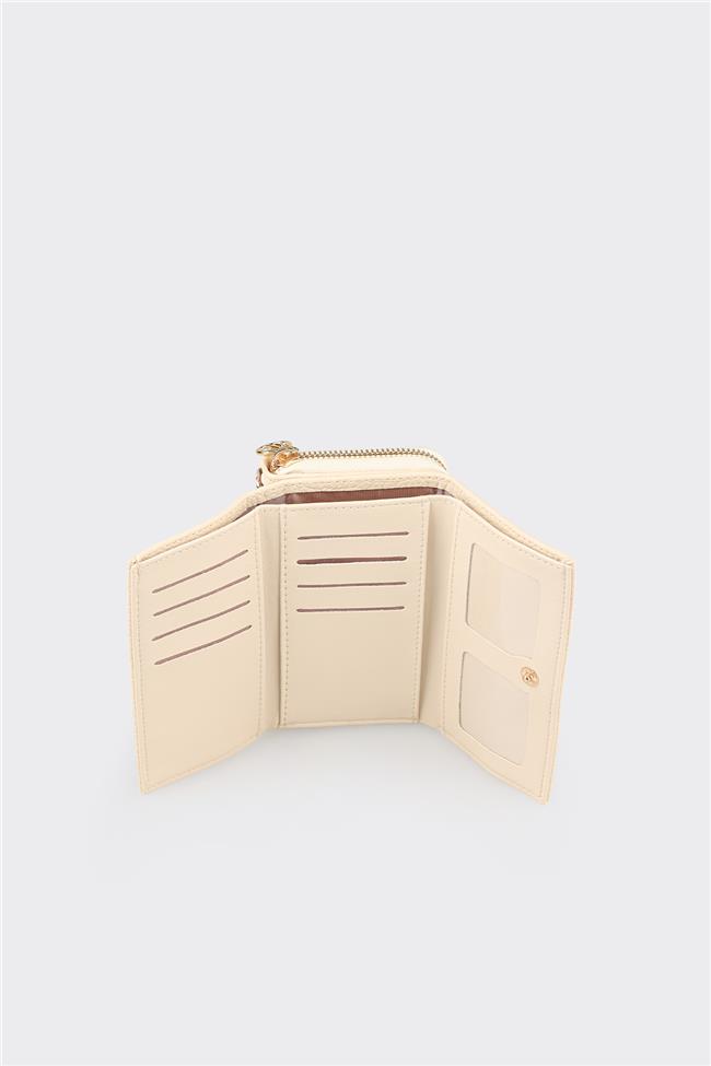 Ekru Kadın Cüzdan
