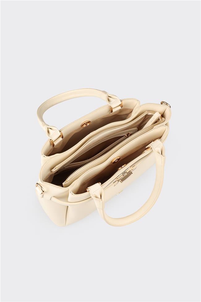 Ekru Kadın El Çantası