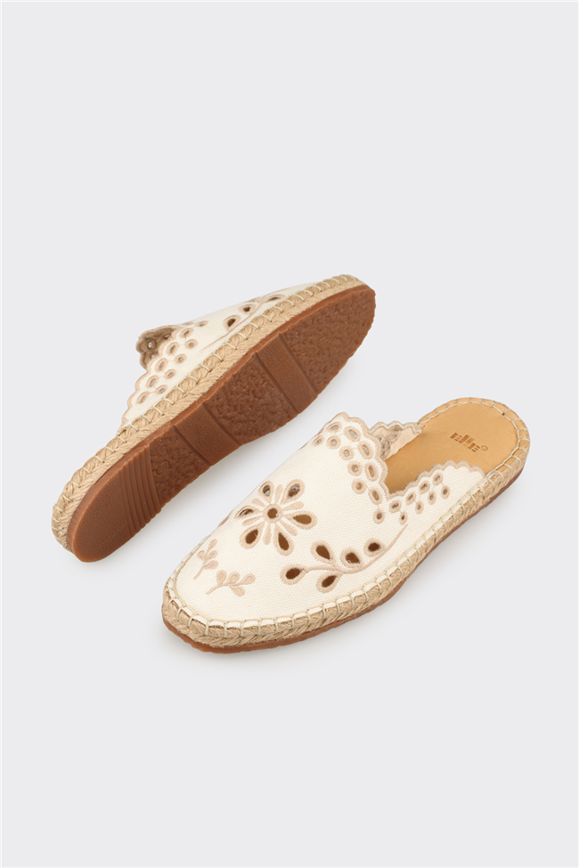 Ekru Kadın Espadril