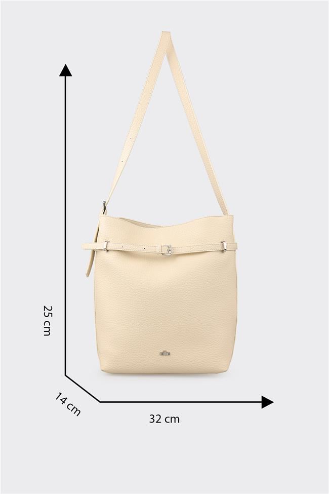 Ekru Kadın Omuz Çantası