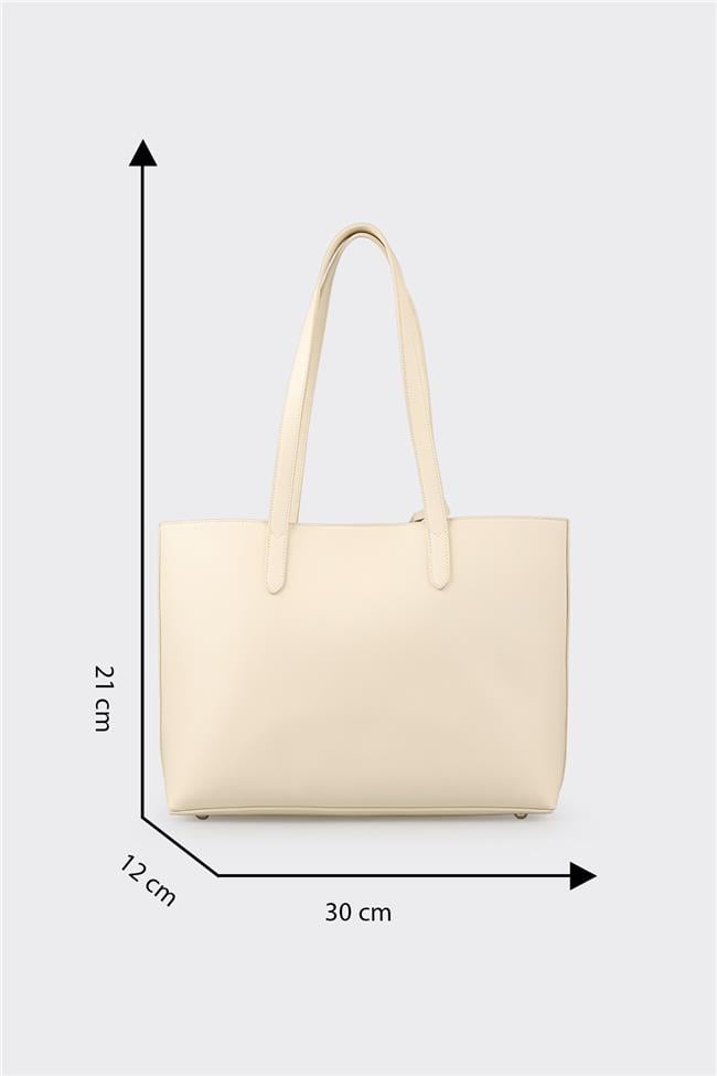 Ekru Kadın Omuz Çantası