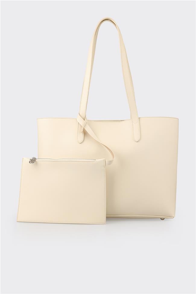 Ekru Kadın Omuz Çantası