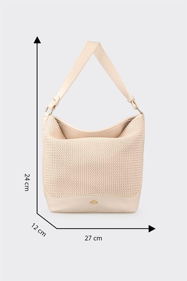 Ekru Kadın Omuz Çantası