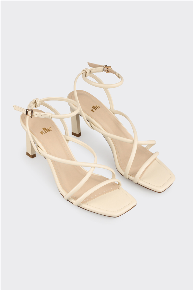 Ekru Kadın Sandalet