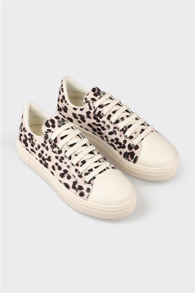 Ekru Kadın Spor Ayakkabı