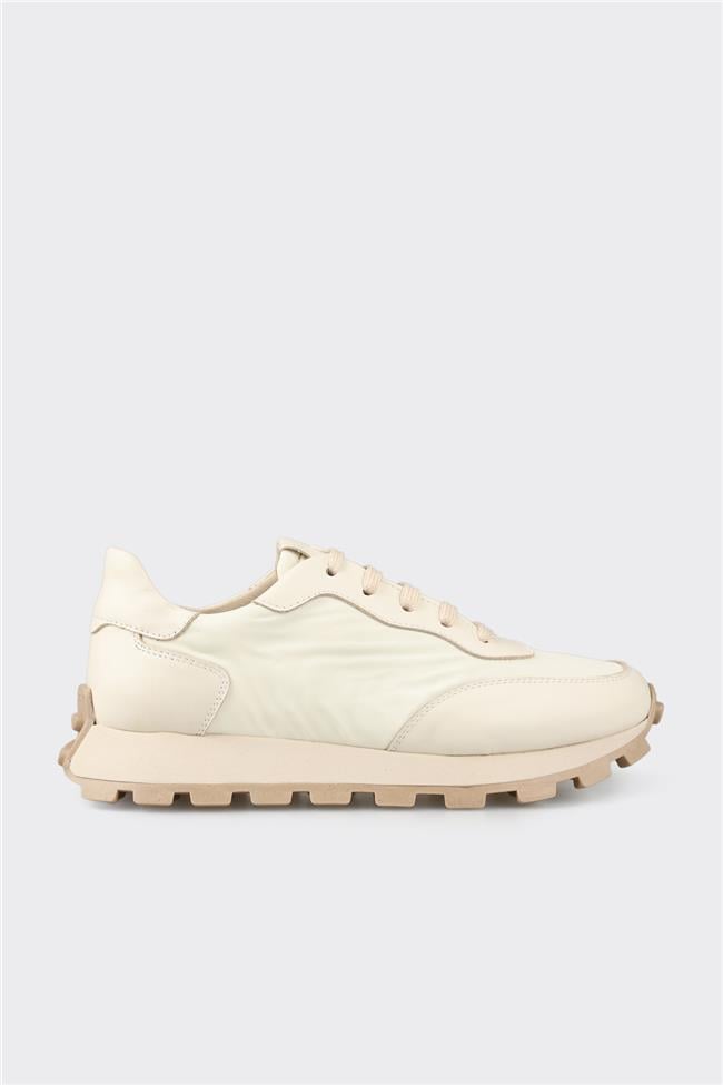 Ekru Kadın Spor Ayakkabı