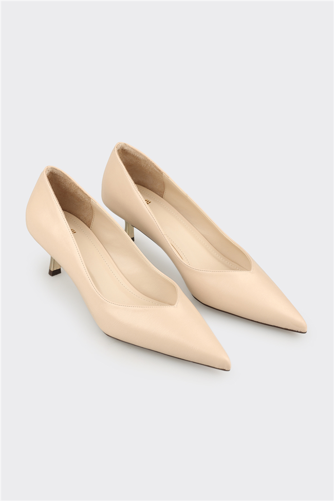 Ekru Kadın Stiletto