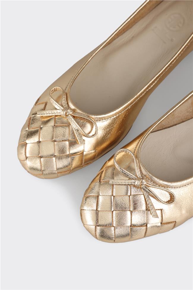 Gold Deri Kadın Günlük Ayakkabı