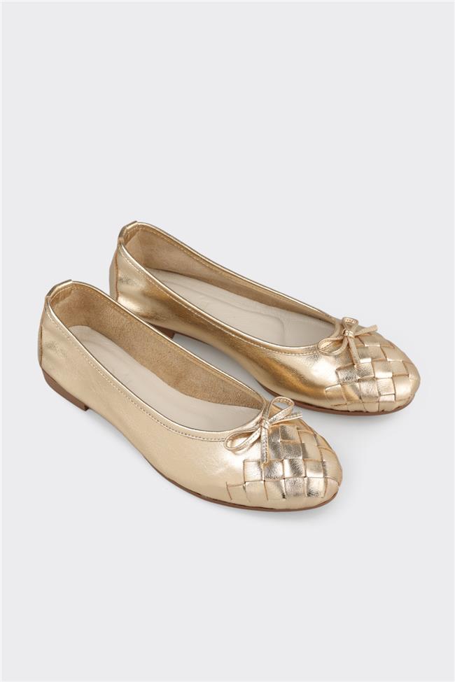 Gold Deri Kadın Günlük Ayakkabı