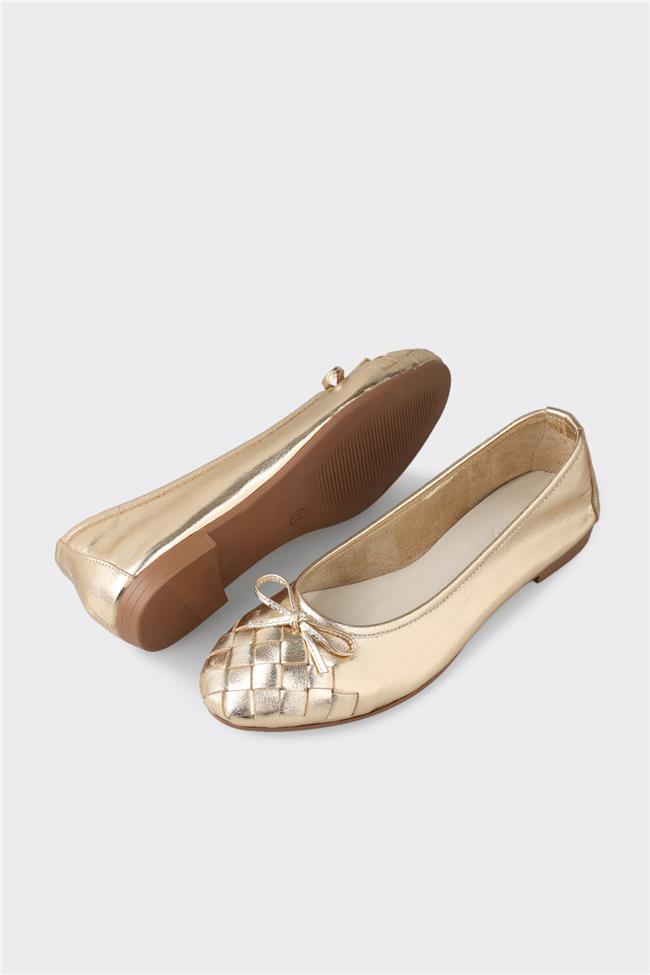 Gold Deri Kadın Günlük Ayakkabı