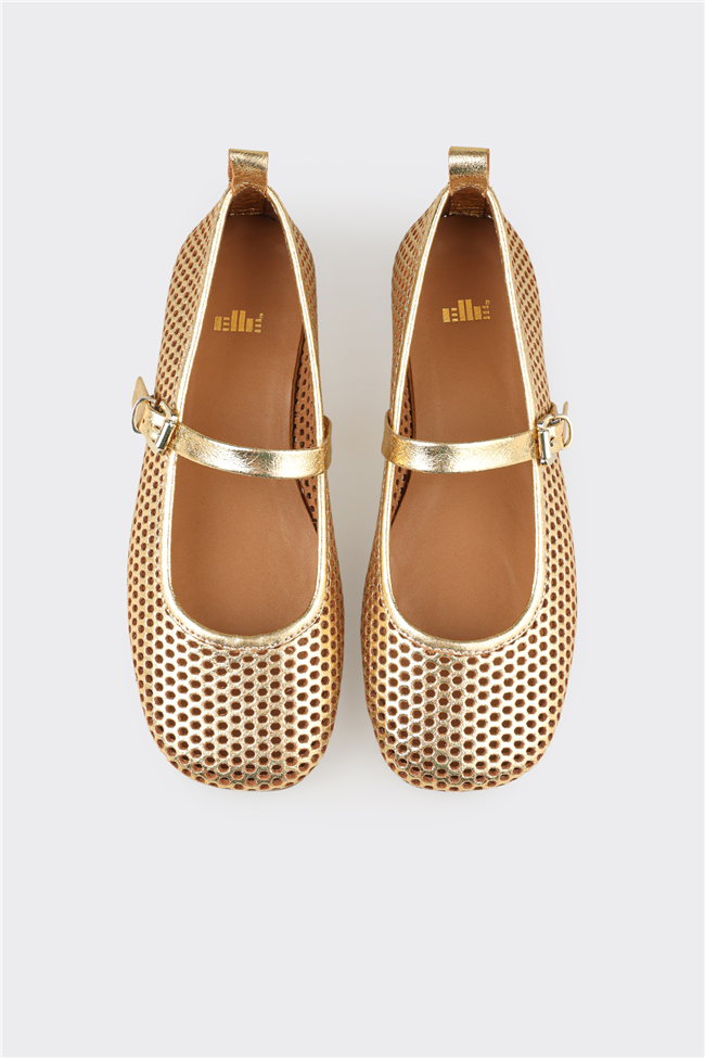 Gold Deri Kadın Günlük Ayakkabı