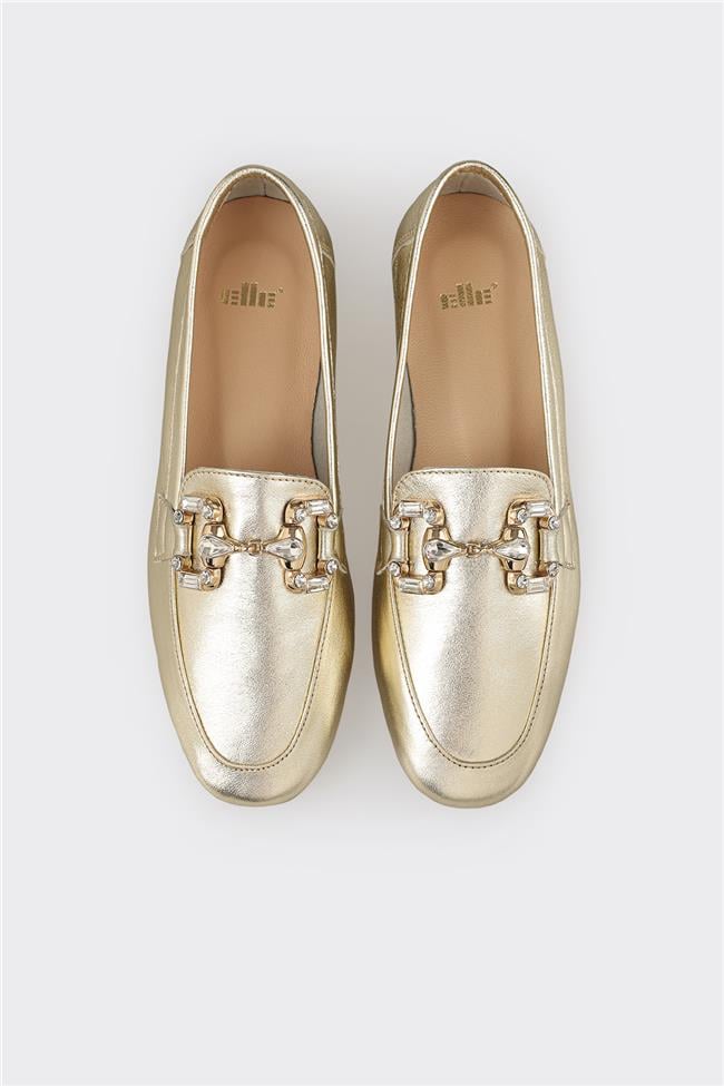 Gold Deri Kadın Günlük Ayakkabı