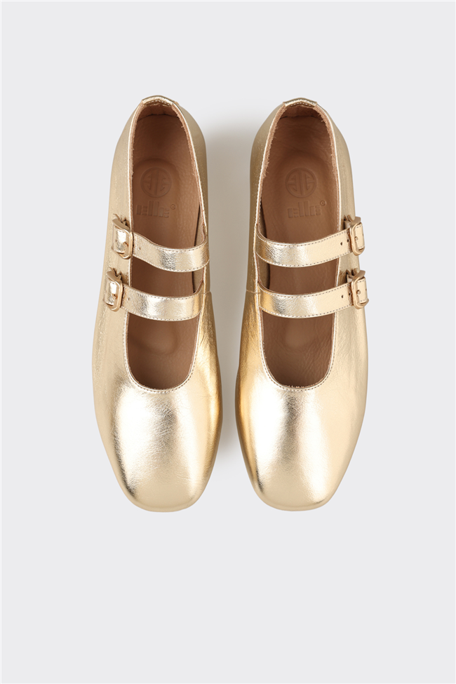 Gold Deri Kadın Günlük Ayakkabı