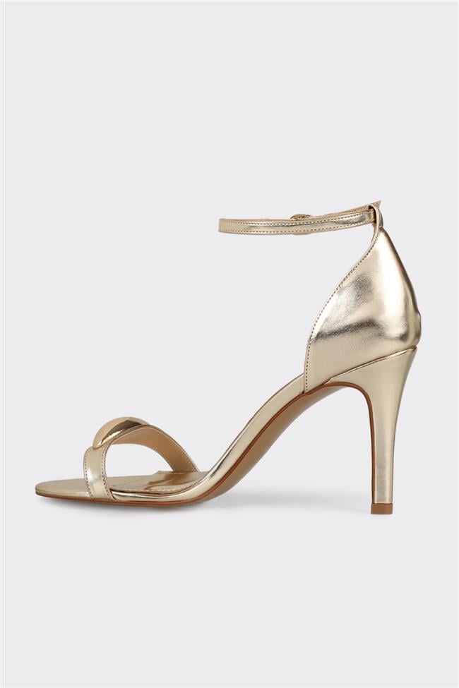Gold Kadın Topuklu Sandalet