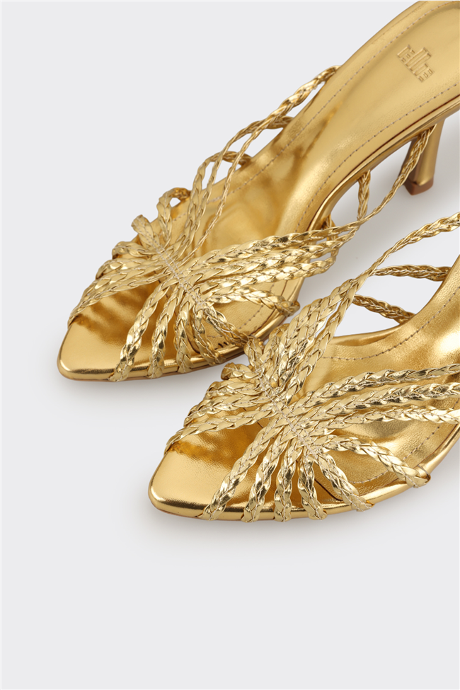 Gold Kadın Topuklu Terlik