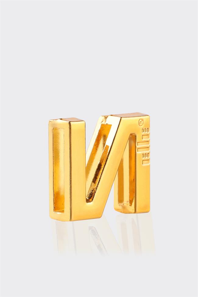 N Harfi Gold Çanta Charm