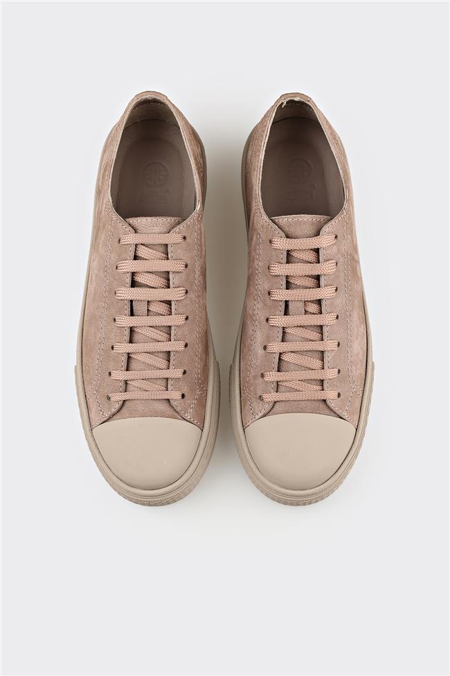 Gri Deri Erkek Günlük Ayakkabı