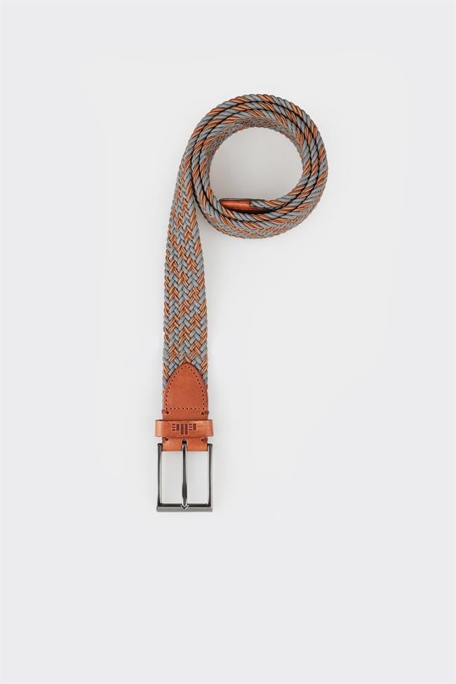 Gri Deri Erkek Kemer