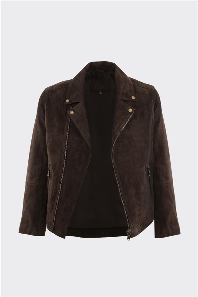 Kahve Deri Erkek Ceket