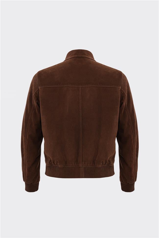 Kahve Deri Erkek Ceket