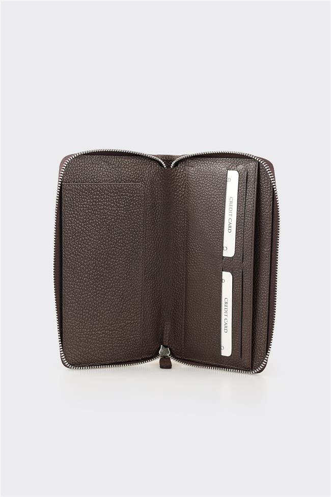Kahve Deri Erkek Cüzdan