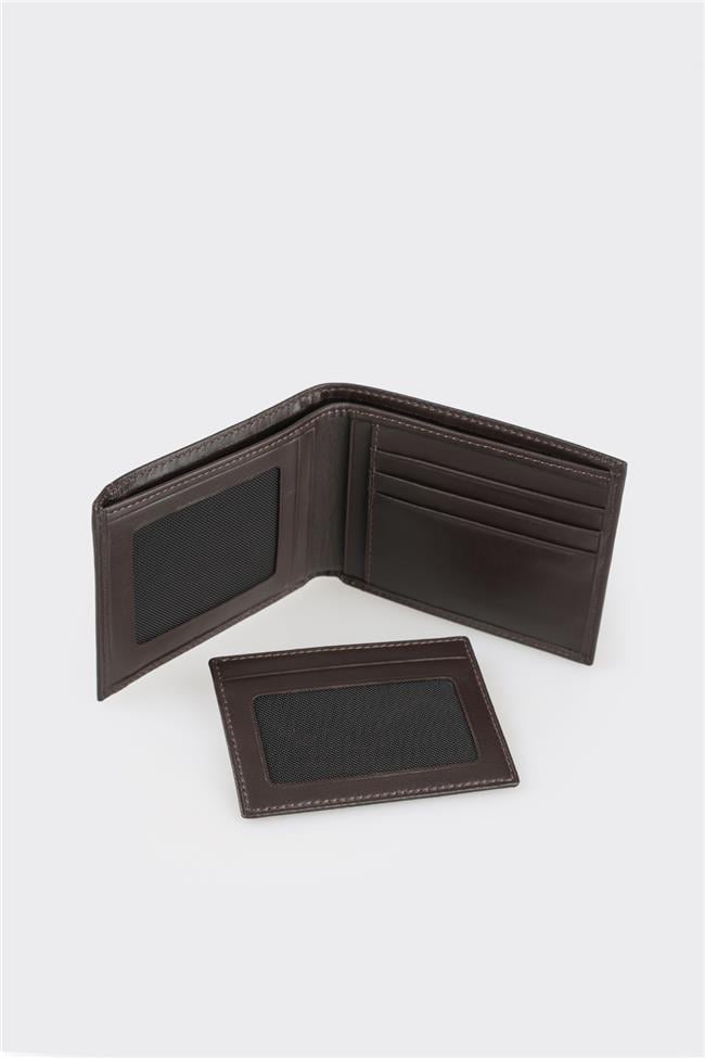 Kahve Deri Erkek Cüzdan