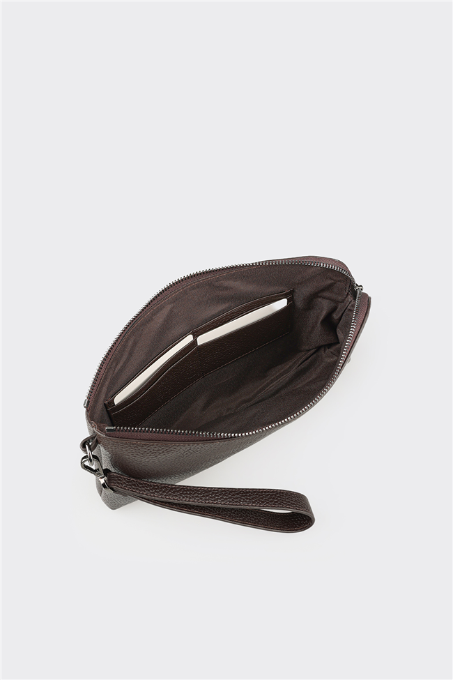 Kahve Deri Erkek El Çantası