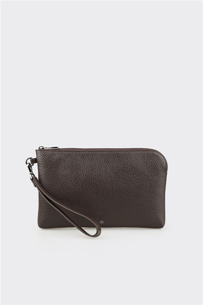 Kahve Deri Erkek El Çantası