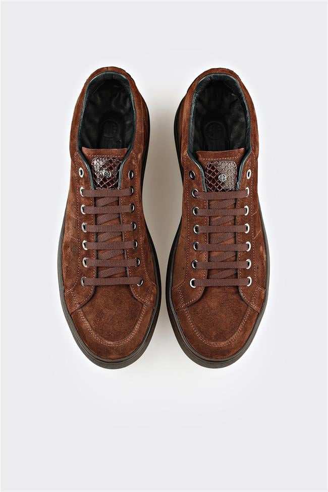 Kahve Deri Erkek Günlük Ayakkabı