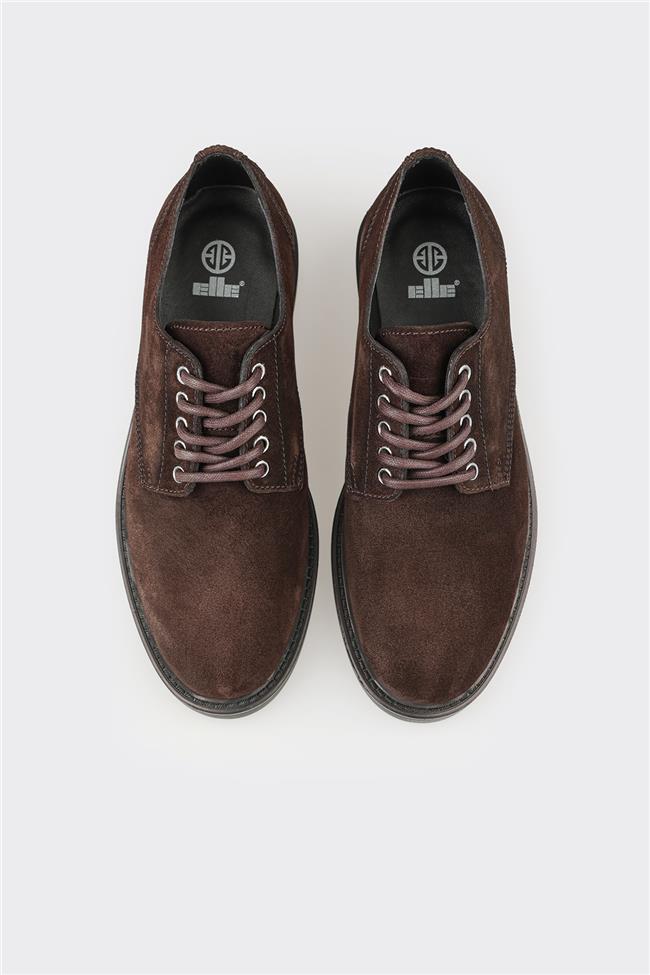 Kahve Deri Erkek Günlük Ayakkabı