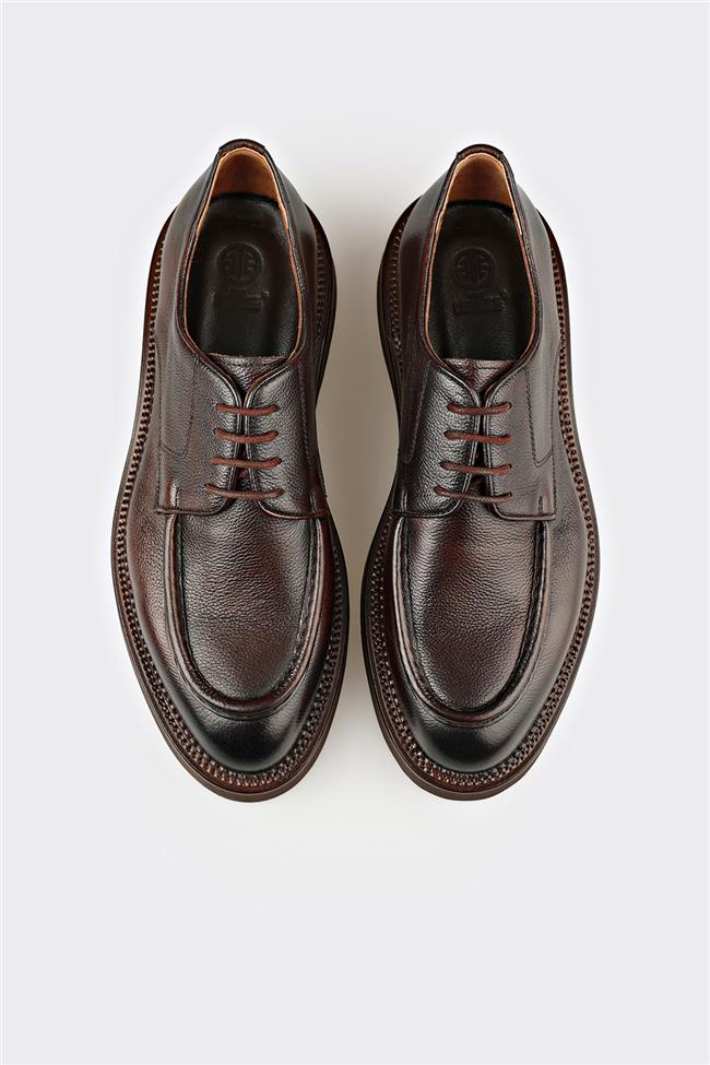 Kahve Deri Erkek Günlük Ayakkabı