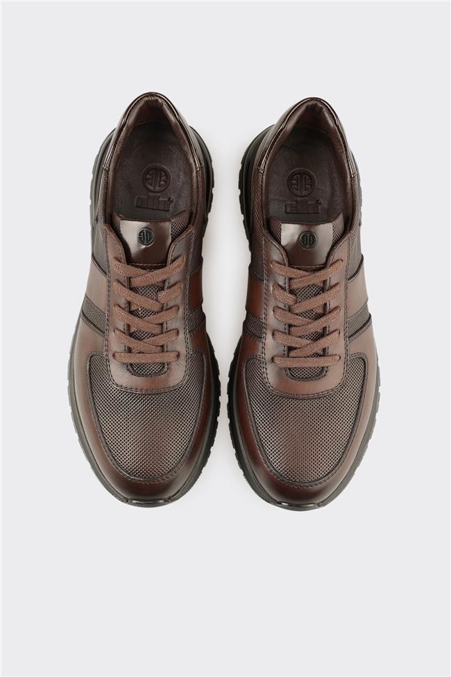 Kahve Deri Erkek Günlük Ayakkabı