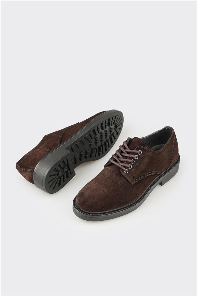 Kahve Deri Erkek Günlük Ayakkabı