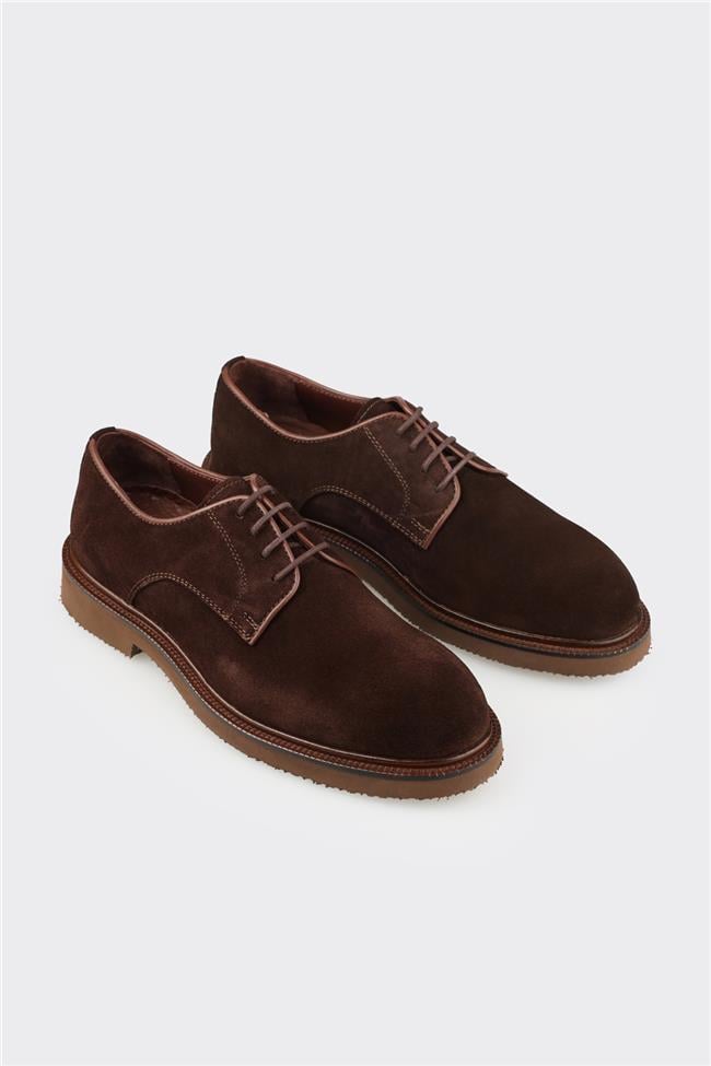 Kahve Deri Erkek Günlük Ayakkabı