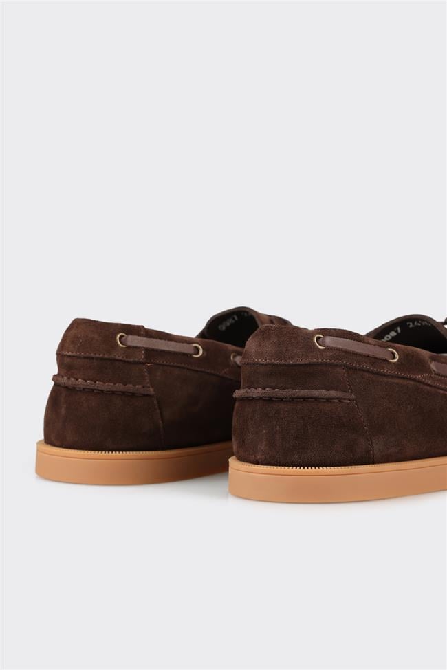 Kahve Deri Erkek Günlük Ayakkabı