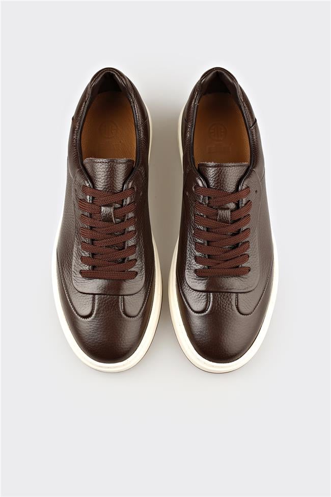 Kahve Deri Erkek Günlük Ayakkabı