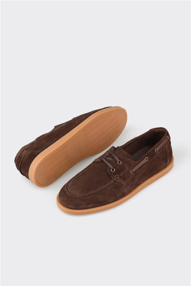 Kahve Deri Erkek Günlük Ayakkabı