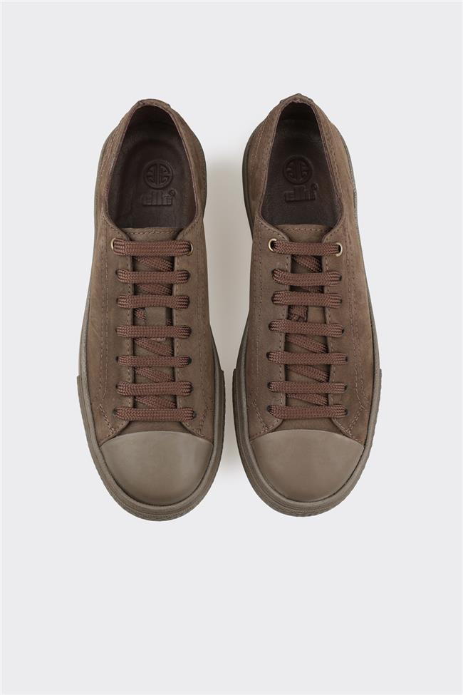 Kahve Deri Erkek Günlük Ayakkabı