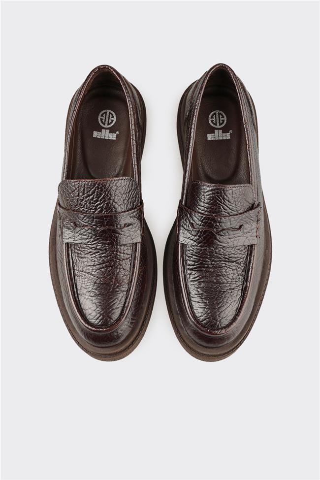 Kahve Deri Erkek Günlük Ayakkabı